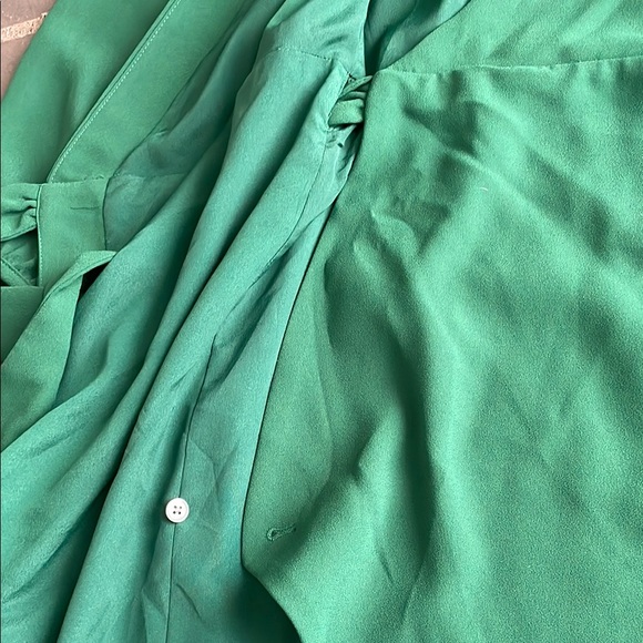 J.Crew Elegant Green Wrap Dress - Picture 4 of 7